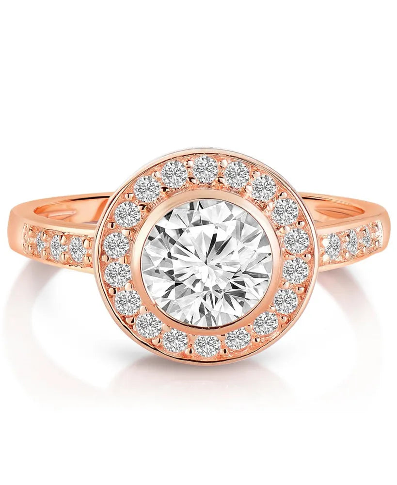 HALO BRILLIANT BEZEL RING