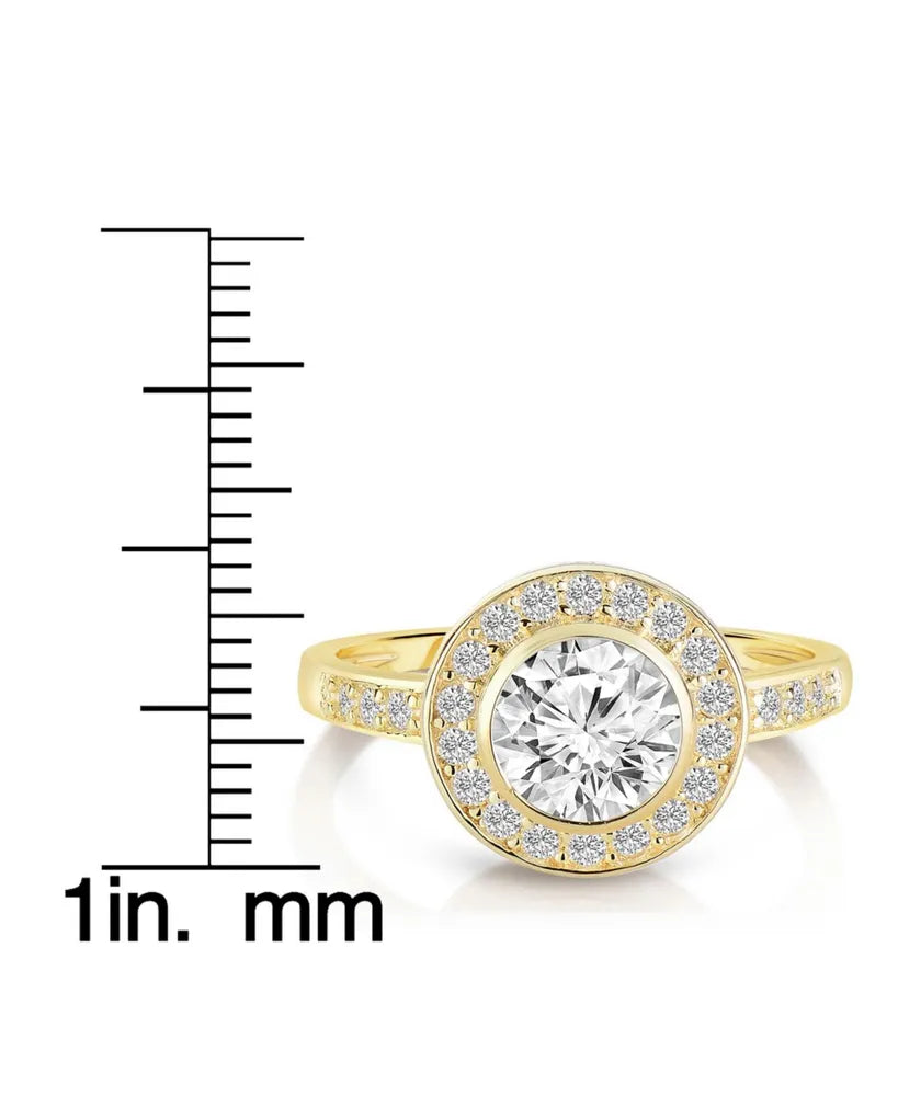 HALO BRILLIANT BEZEL RING