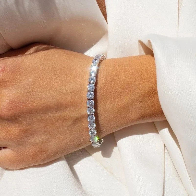 MEN'S 5MM TENNIS BRACELET - SILVER
