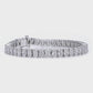 6MM OVAL CUT TENNIS BRACELET - WHITE GOLD