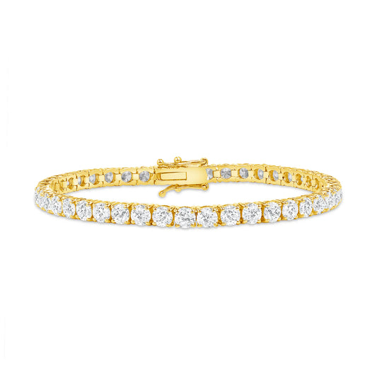 3MM TENNIS BRACELET -  GOLD